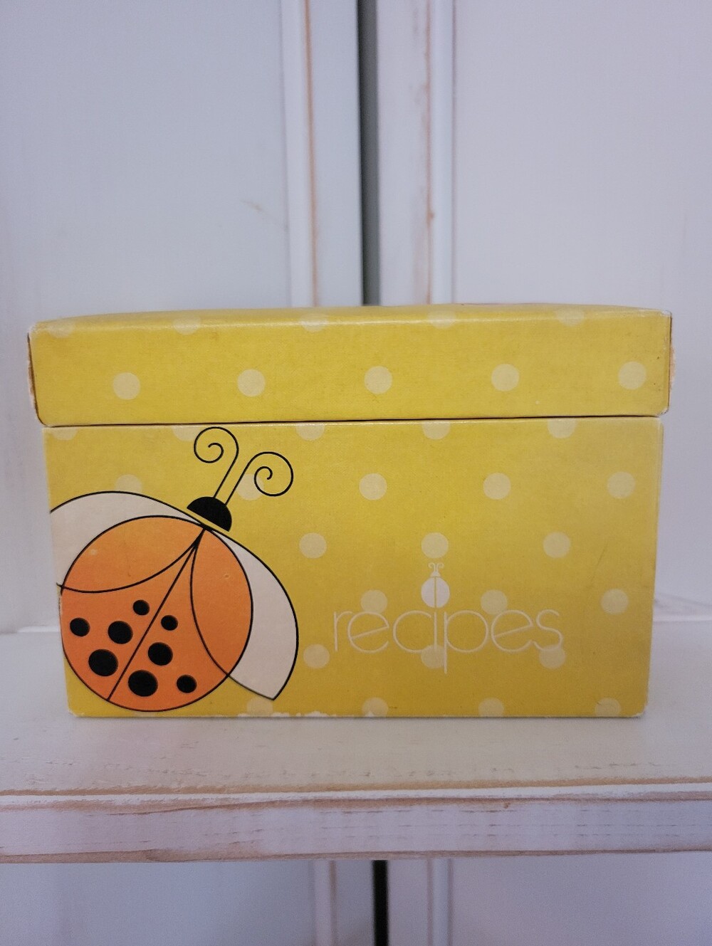 Vintage 70's Recipe Box With Recipes